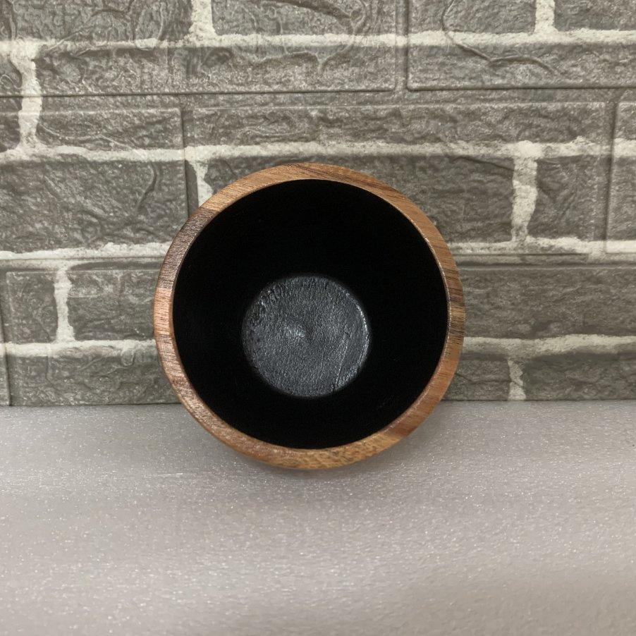 Small Acacia Wooden Salad Fruit Milk Soup Rice Bowl