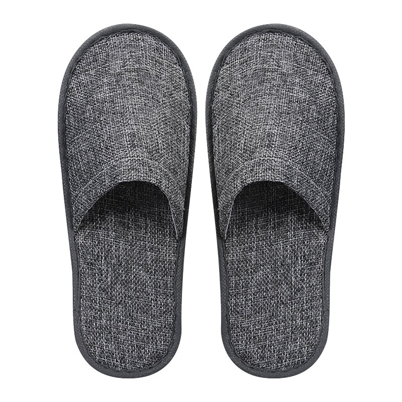 Wholesale Cheap Disposable Slippers Linen Yellow Gray Luxury Slippers for Hotel