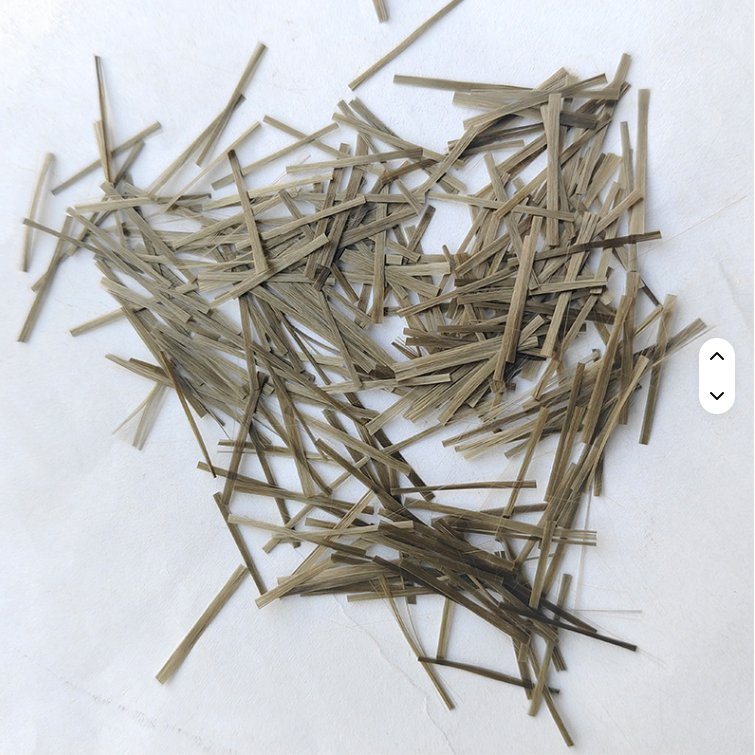 6mm 9mm 12mm Carbon Fiberglass Basalt Fiber Chopped Strands for Concrete Reinforcement