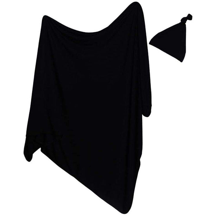 Custom Soft 95% Viscose From Bamboo 5% Elastane Swaddle Blanket