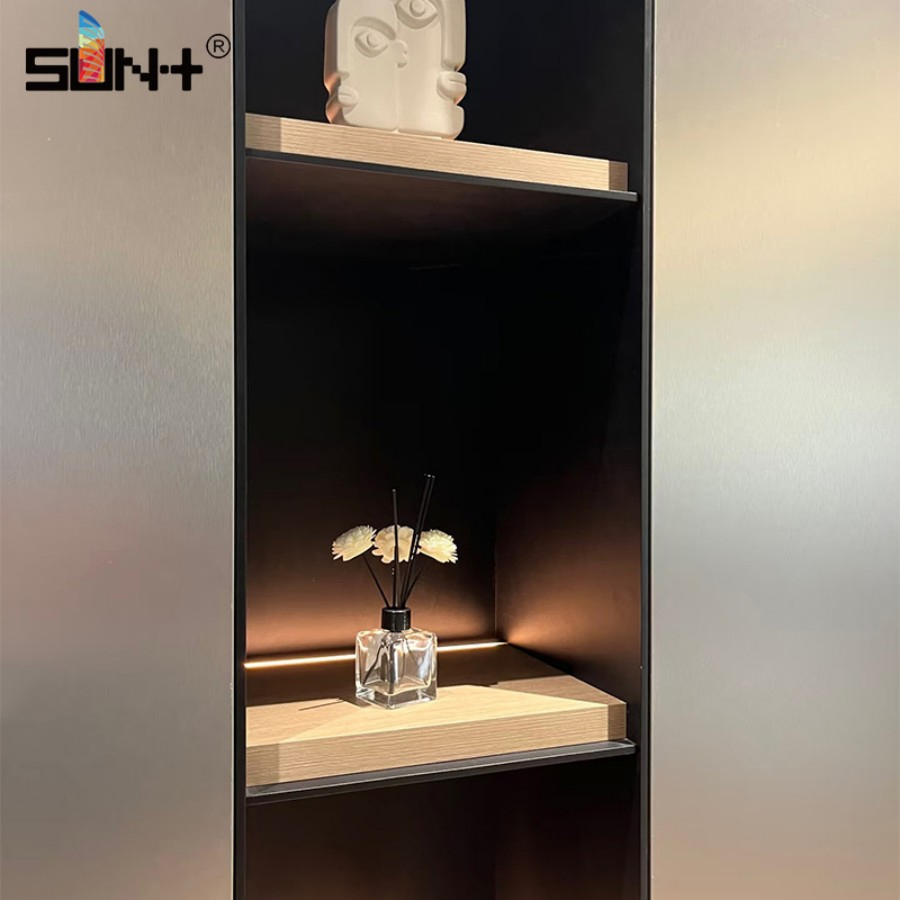 Brushed Anti-Water Impact Resistant High Pressure Laminate Kitchen Steel Metallic Wall Cladding Kitchen Cabinets Metal Steel HPL Sheet