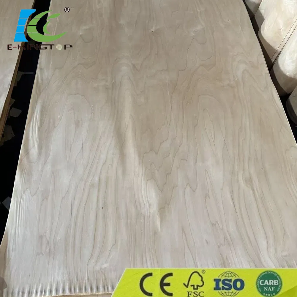 Natural White Birch Veneer/Birch Wood Veneer Thickness 0.3-0.55mm C/D/E Grade for Plywood Production with FSC