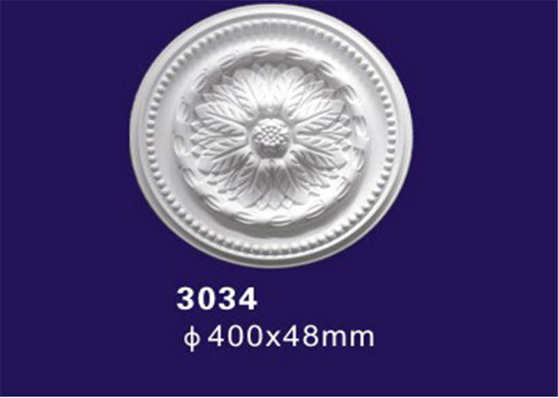 Large Size Polyurethane Ceiling Medallion / Light Medallion for House Decoration