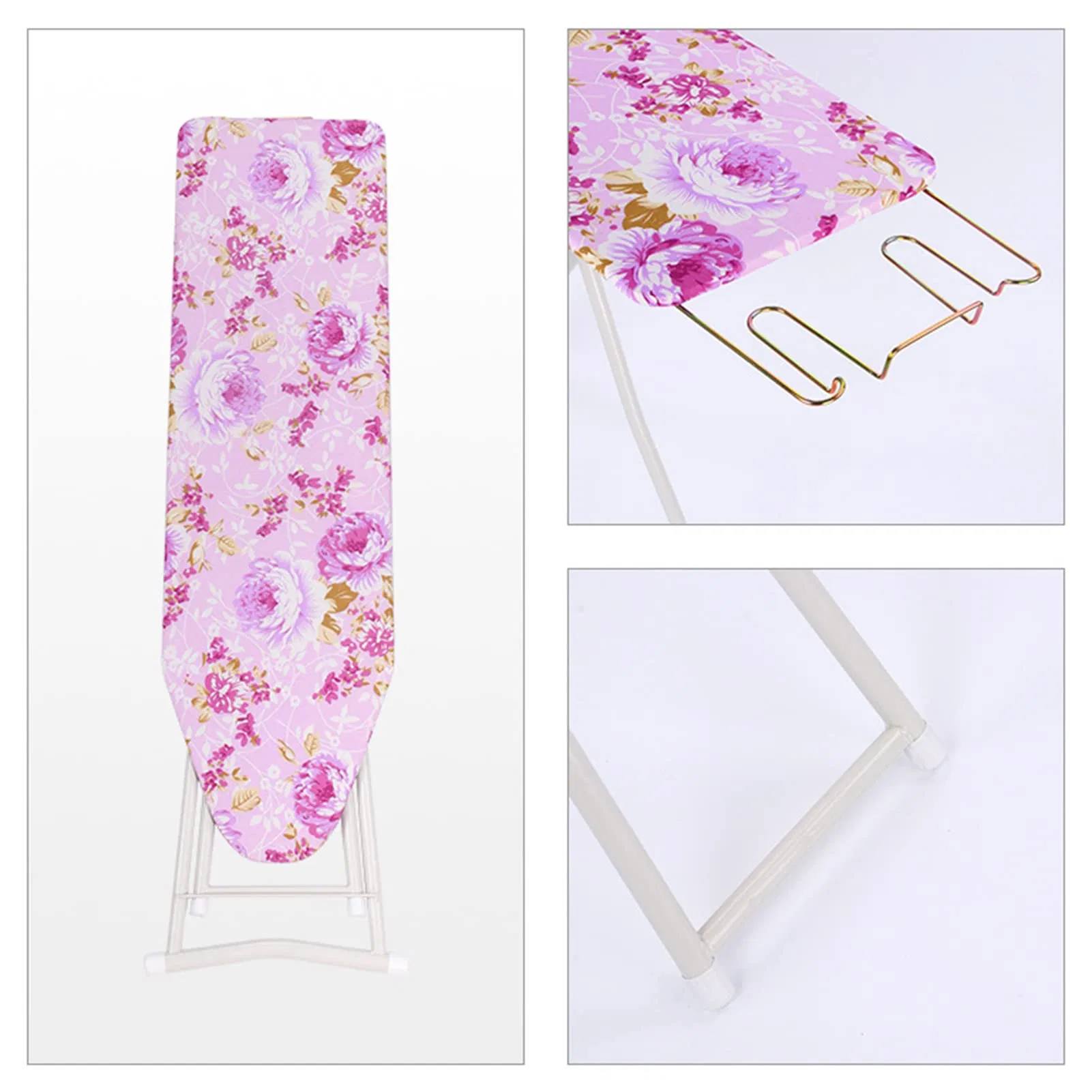 Ironing Board Heat Resistant Steam Iron Rest Foldable Height Adjustable Metal Legs