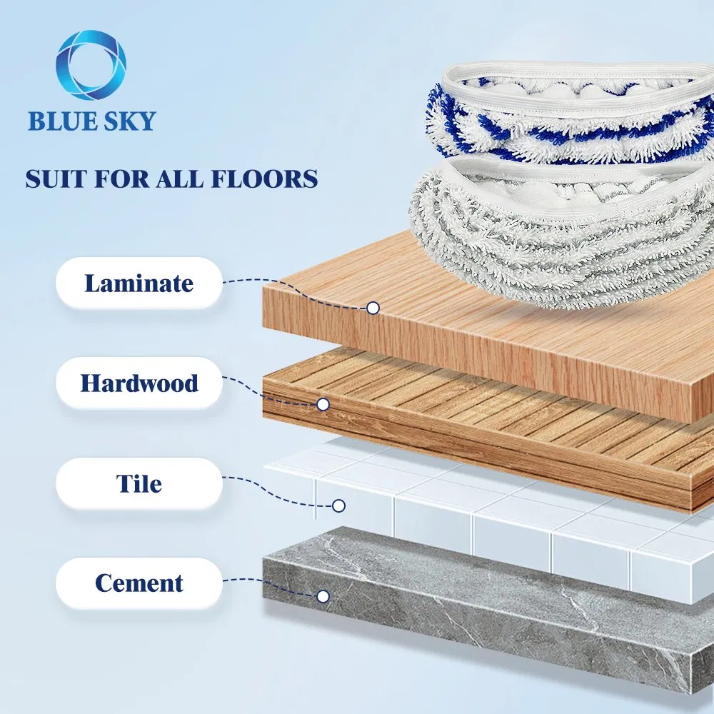 Mop Pad Zr005801 Replacement Fits for Rowenta Clean&Steam Zr005801 Ry7/Ry8 Series Mop