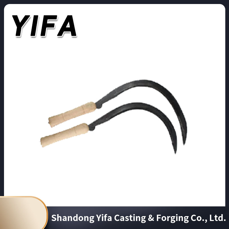 Tempered Steel Long Handle Farming Garden Grass Hand Held Palm Sickle