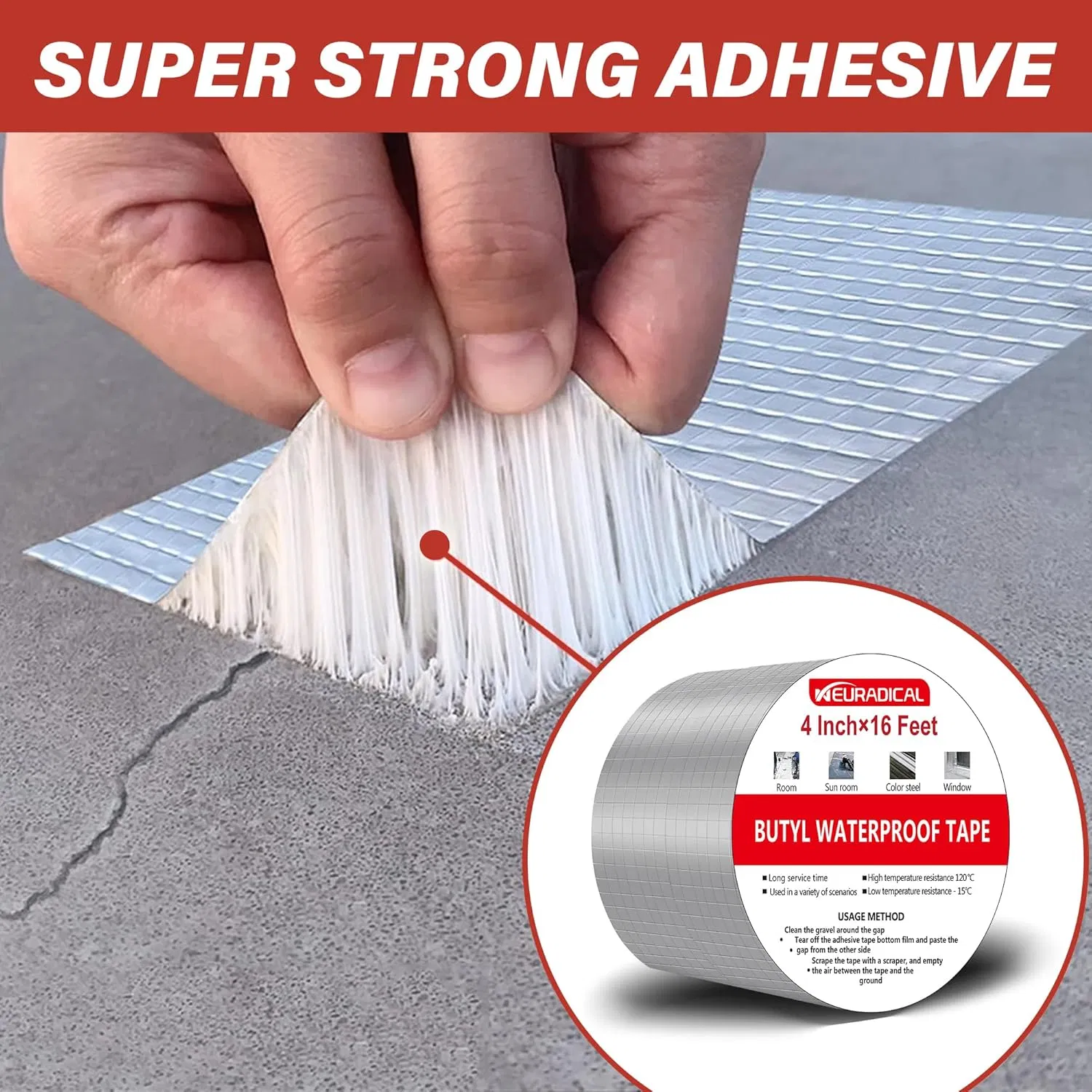 Waterproof Sealing Aluminum Foil Butyl Tape