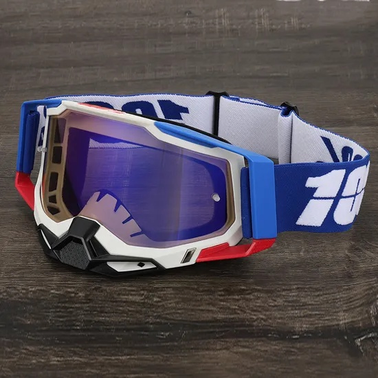 Direct Supply Adjustable Elastic Strap Anti Dust Racing Motorcycle Goggles