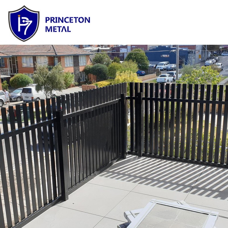 Decoration Powder Coating Metal Privacy Screen UV Aus Compatible Aluminum Vertical Blade Fence L Shaped Fin Right Angle Fencing for Australia Project