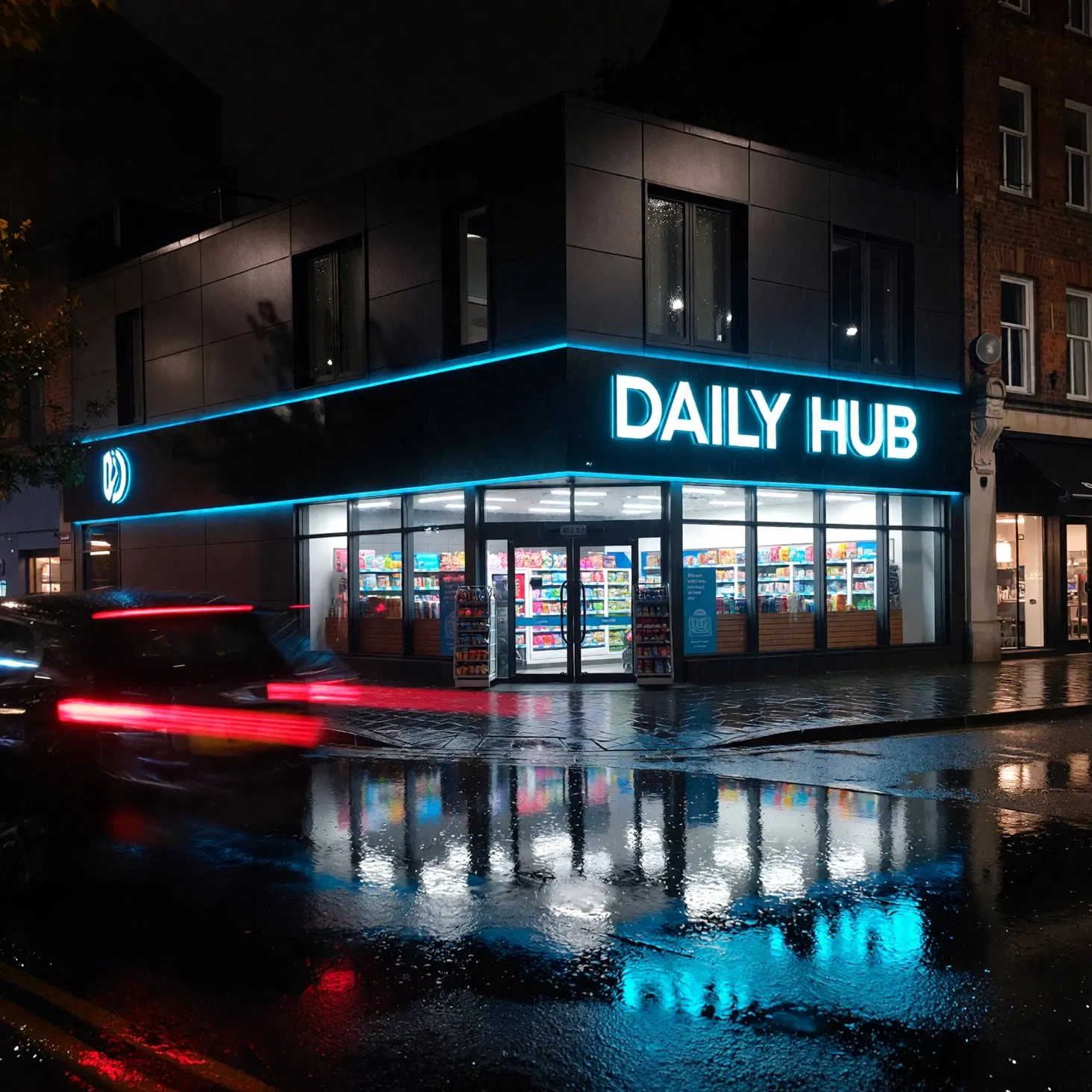 Warm Color Illuminated Signs for Memorable Advertising Experiences