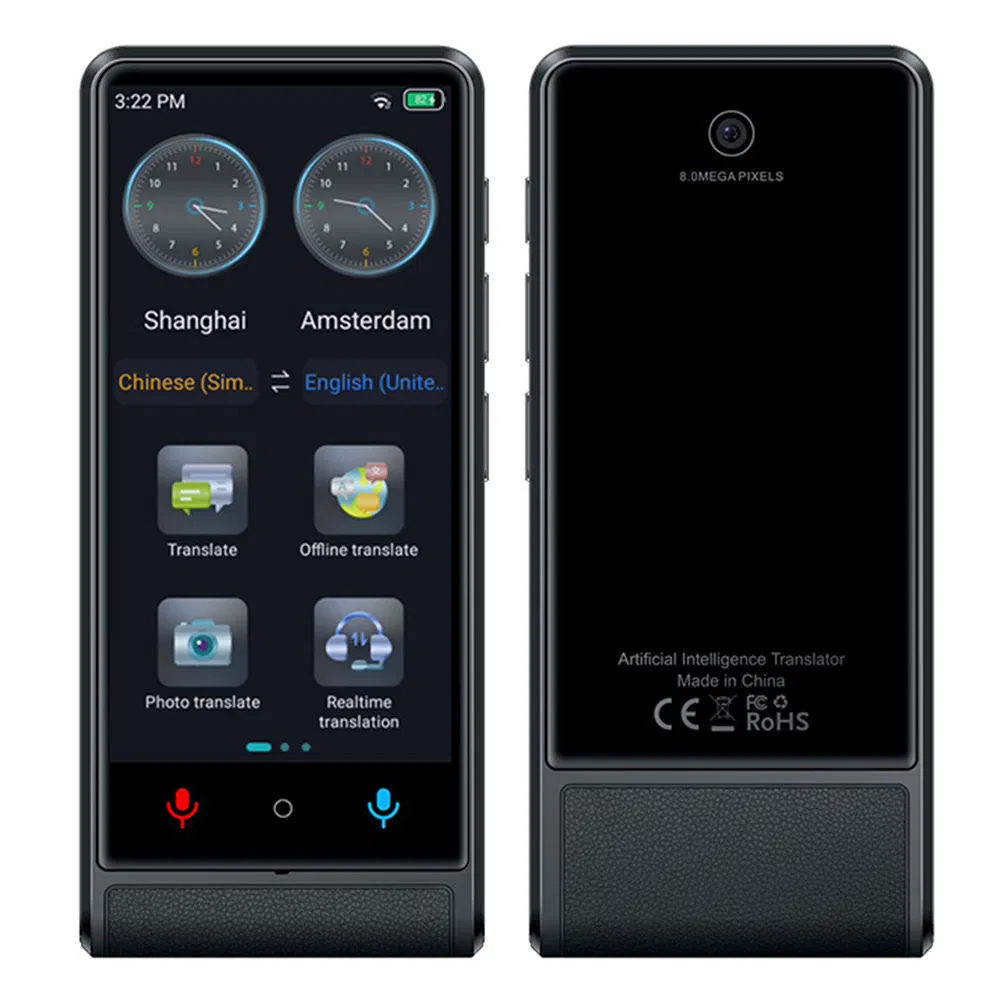 Голосовой переводчик M13 Smart, 138 языков, Wi-Fi, черный