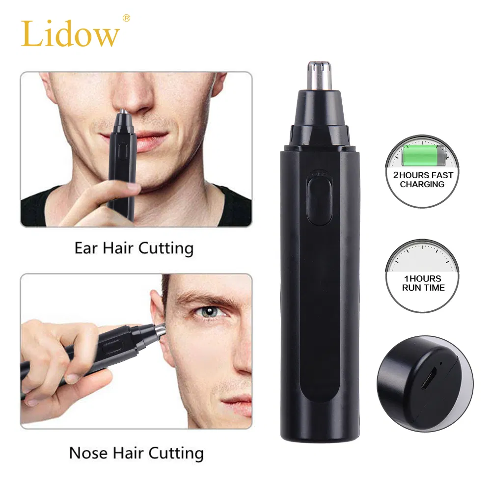 Lidow Rechargeable Ear and Nose Hair Trimmer for Men Women
