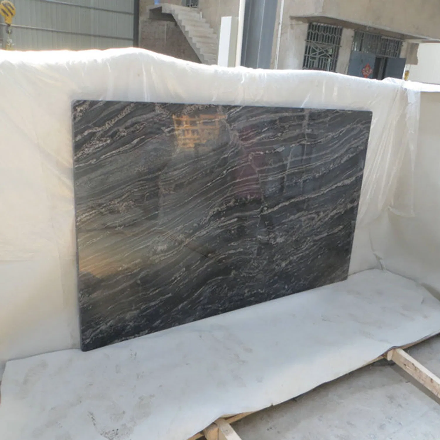 Wholesale Brazil Cosmic Black Granite Building Materials Kitchen Tile Countertops
