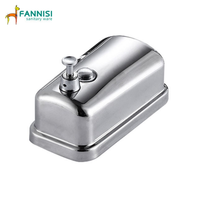 Wholesale Square Wall Mounted 304 Stainless Steel Hand Liquid Soap Dispenser