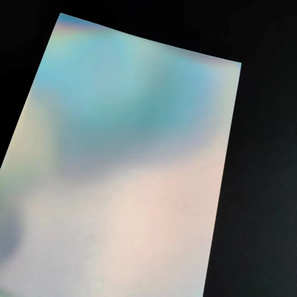 New PVC Card Hologram Lamination Overlay Film with Plain Surface for Stickers Customized Size