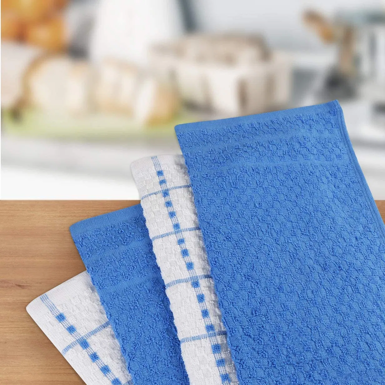 Waffle Weave Kitchen Towel Dish Organic Cotton Kitchen Towel