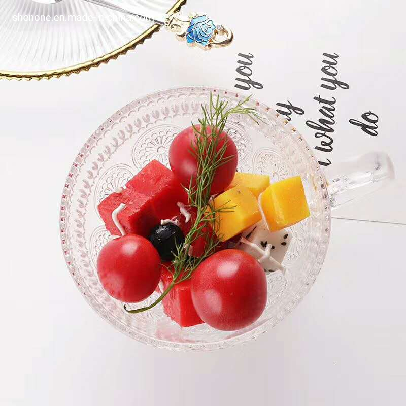 Shenone Glass High Quality Glass Fruit Plate with Dome Lids Cheap Colored Dry Fruit Plate with Compartment