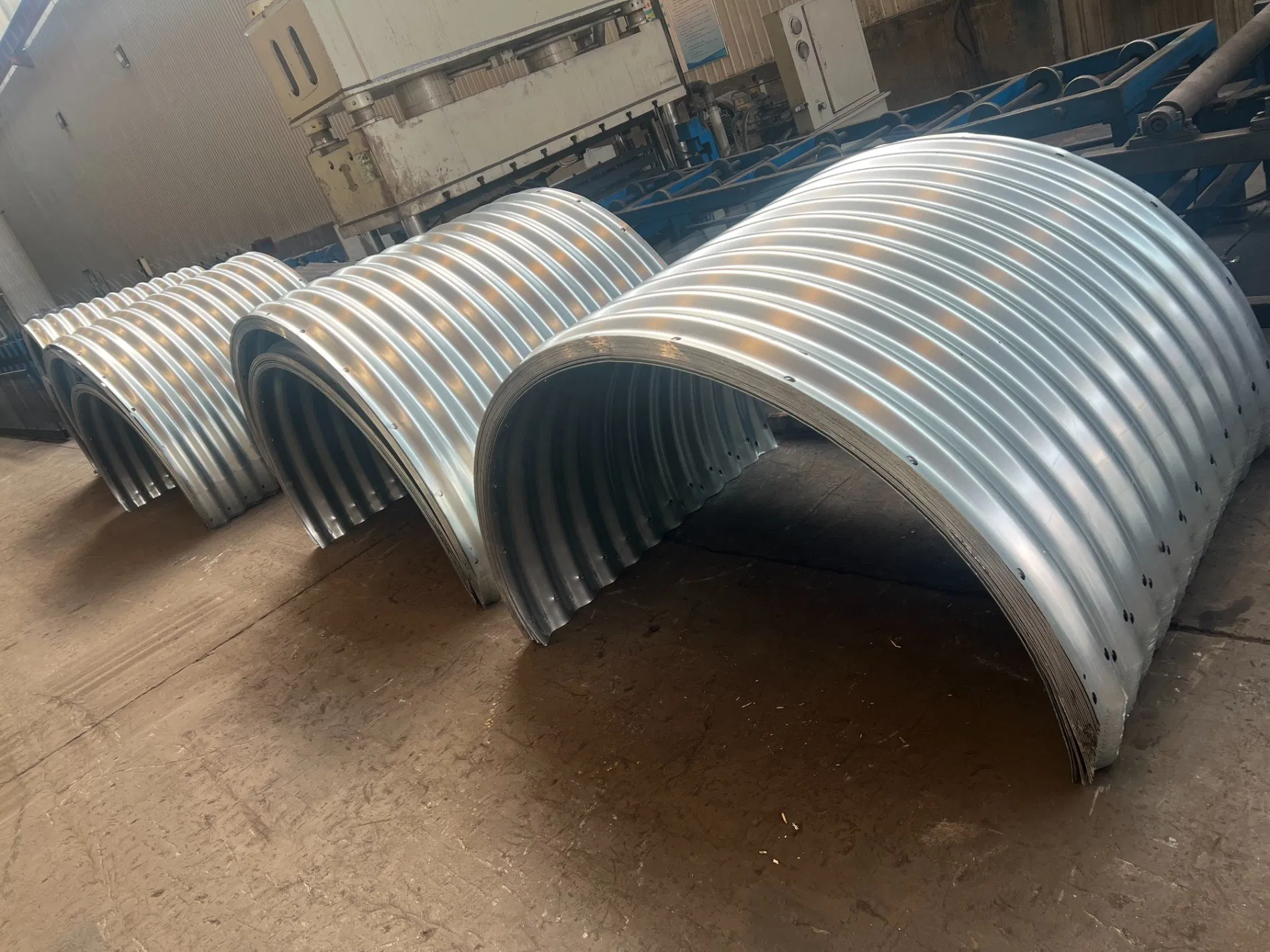 Galvanized Metal Corrugated Culvert Diameter 1000mm Thickness 3mm Assembled