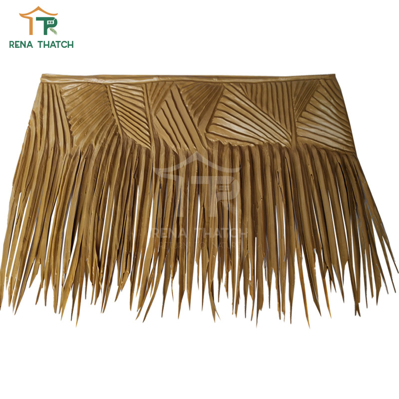 Eco-Friendly Plastic Artificial Thatch Synthetic Palm Fiber Palm for Decoration