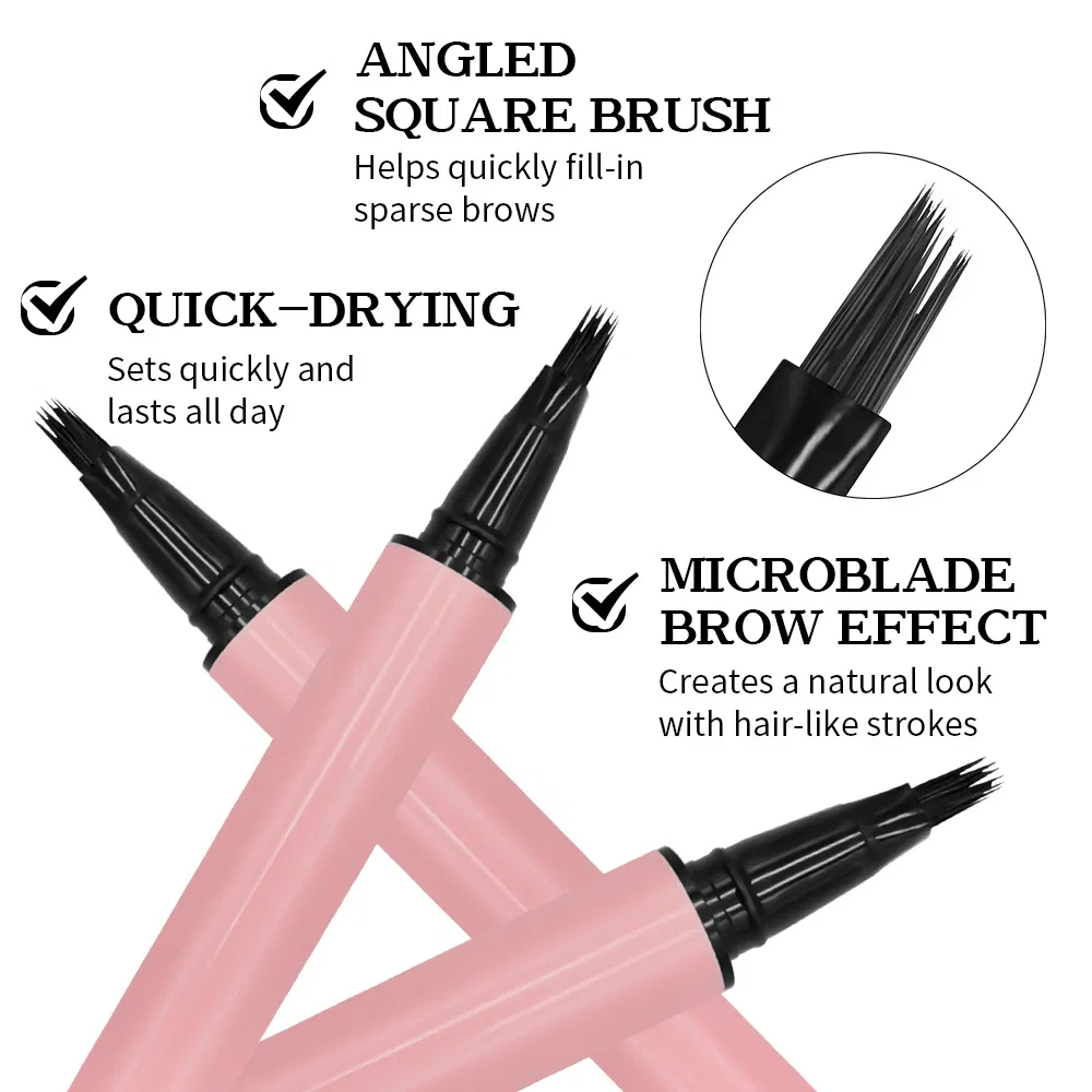 Microblading Waterproof Custom Quickly Apply Makeup on Split Ends Cosmetic Pen Tattoo Liquid Eyebrow Pencil