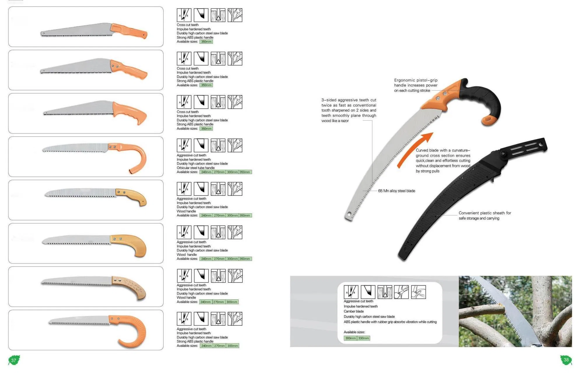 Складная пила Lance для сада и строительства