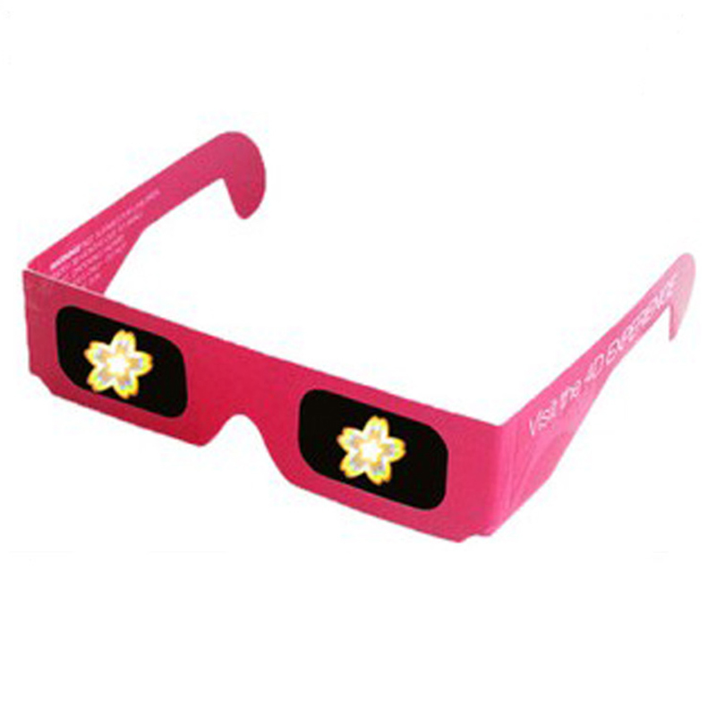 Cheap Durable 3D Paper Glasses Diffraction Firework Glasses