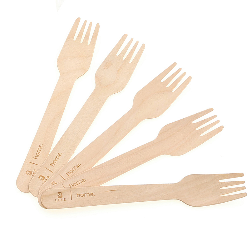 Stylish Disposable Wooden Spoon Knife Fork Cutlery Set Biodegradable Utensil Custom Hot Stamping Tableware with Individual Packing and Quick Lead Time