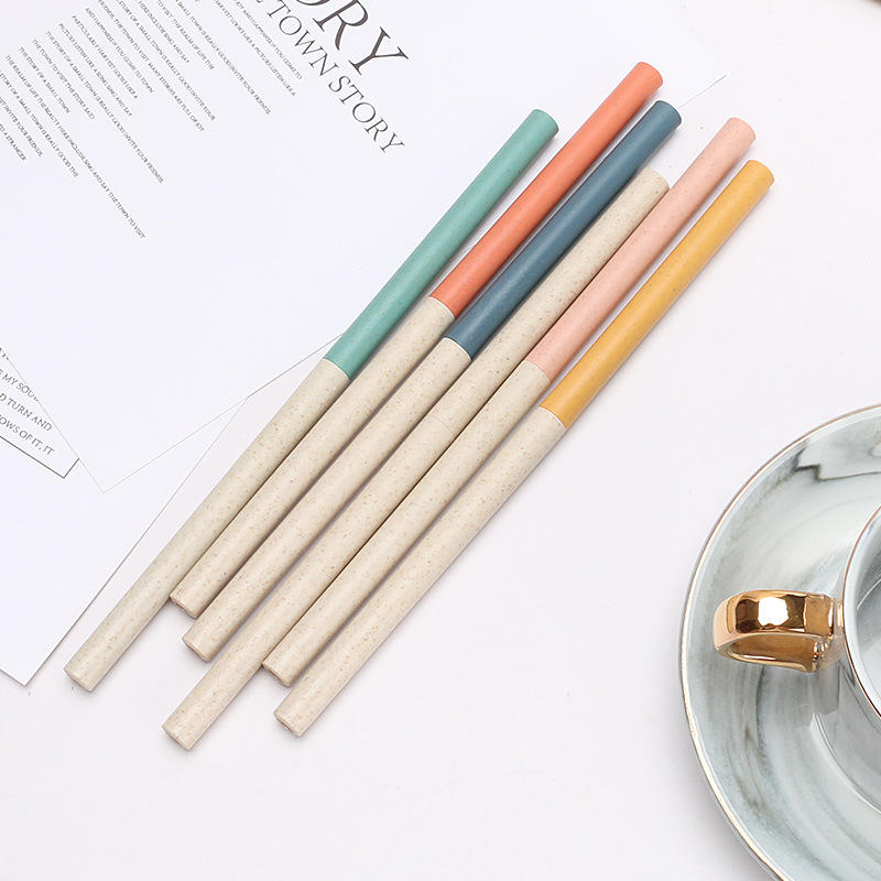 Набор экологичных соломинок из пшеничной соломы