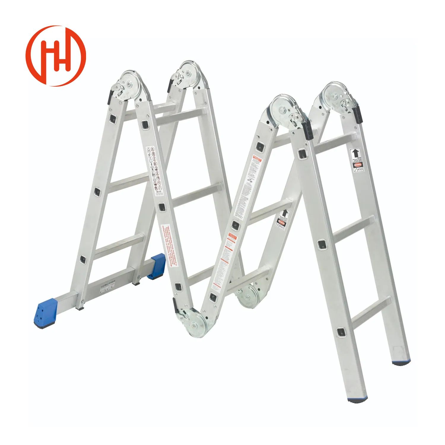 Aluminium Step Ladder Fiberglass Compact Folding 2 Section Ladder Price