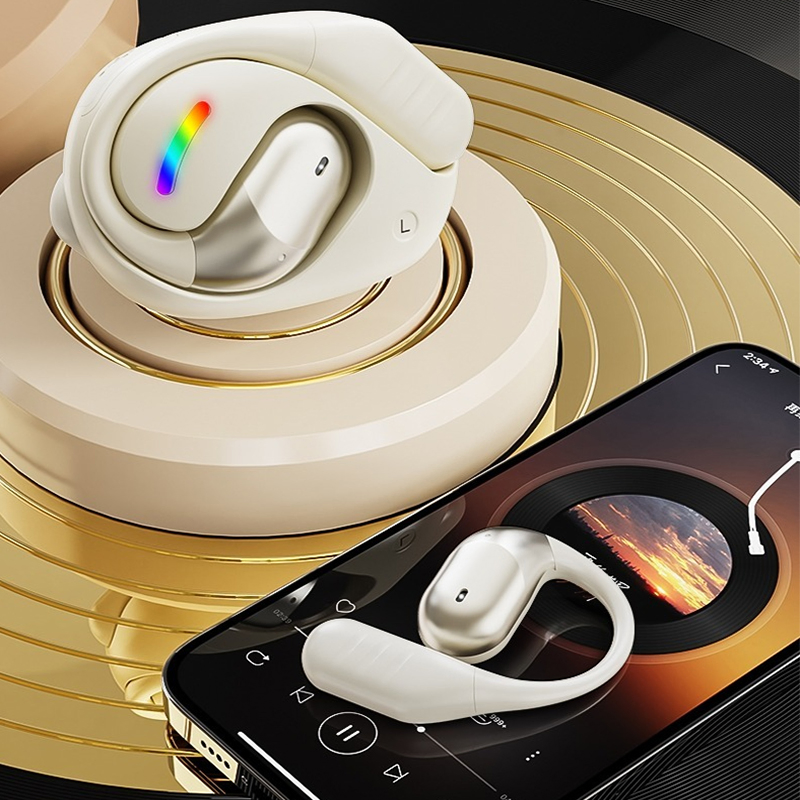 Ows Sport Over Ear Headphones Human Bionic Design Wireless Earbuds Bt 5.4 HiFi Sound for Workout Running Gym