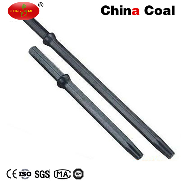 Integral Tapered Rock Drill Rod for Cross Chisel Button Bit