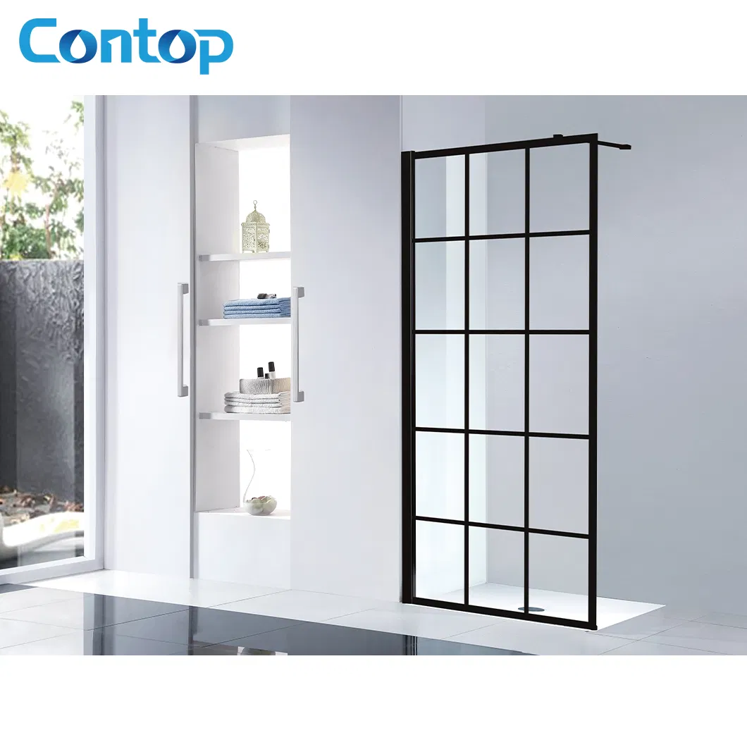 Australian Standard Watermark Modern Design Black Framed Corner Entry Sliding Door Shower Rooms