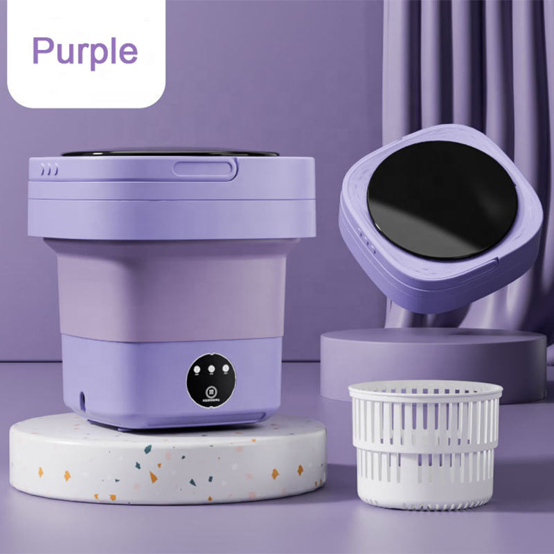 Household Folding 8L Wash-and-Dry All-in-One Washing Machine, Small Washing Machine, Portable Washing Machine