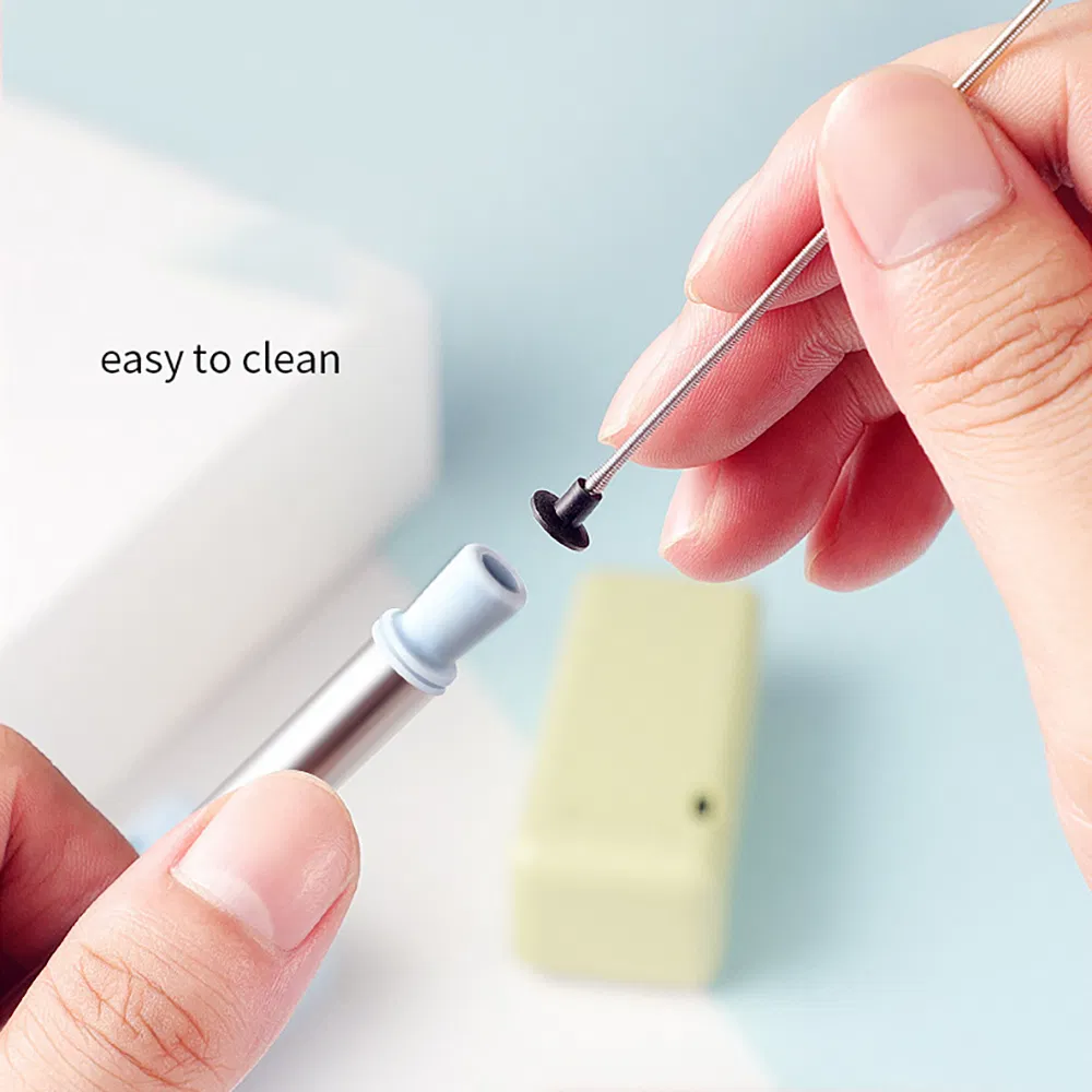 Складная металлическая трубочка для напитков с чехлом