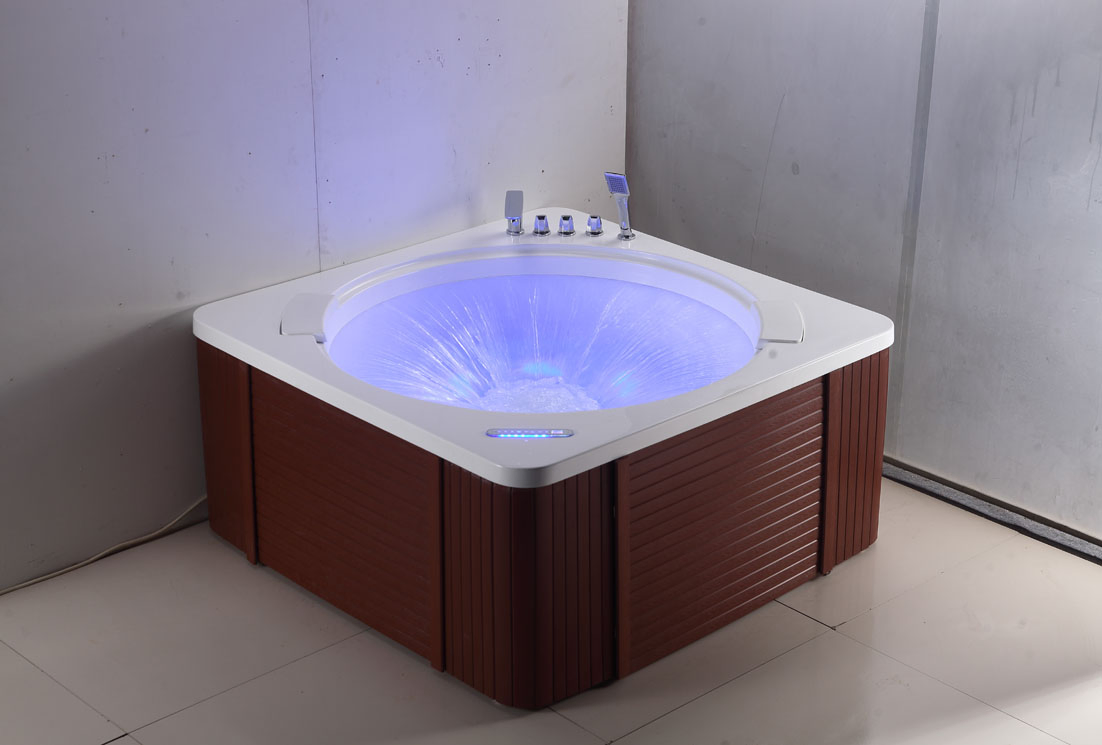 Массажная ванна Kingkonree с LED-подсветкой и аэромассажем