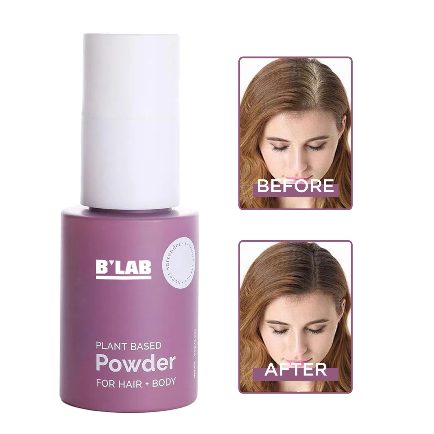 Custom Body Powder Organic Hair Styling Fluffy Volume Dry Powder Shampoo