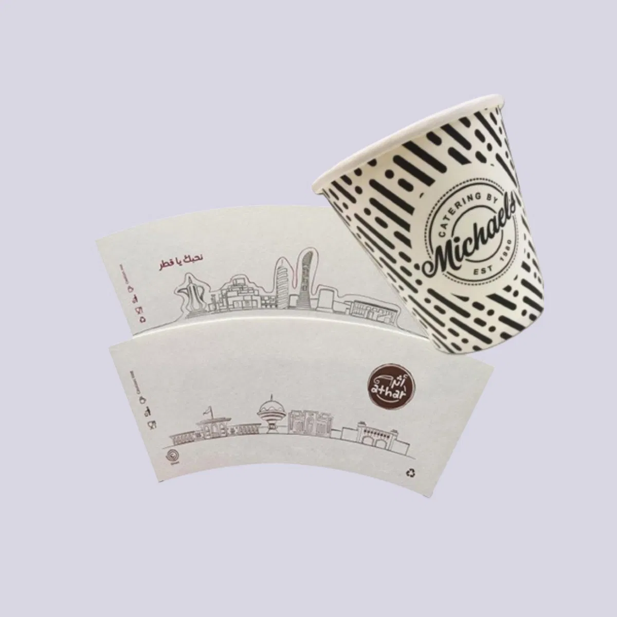 Customized Sun APP Yibin Paper Cup Fans Paper Cup