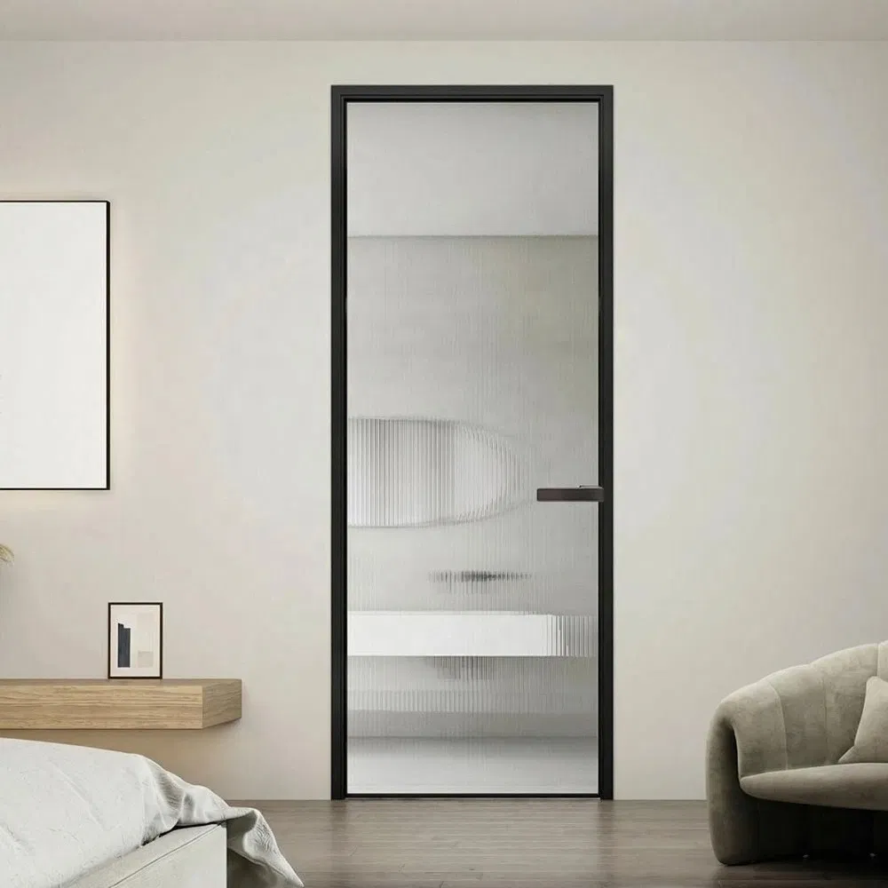 Custom Aluminum Alloy Pivot Door Modern Manual Opening Waterproof Feature for Hotels Villas Swing Sliding