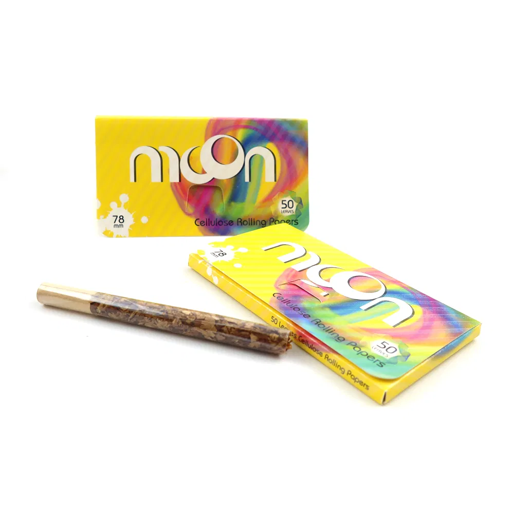 Custom Brand Transparent Cellulose Paper Gum Free Weed Tobacco Cigarette Smoking Rolling Paper OEM Rolling Paper Factory Wholesale Price