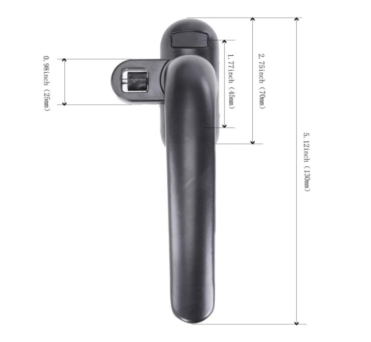 7 Shaped Buckle Handles for Internal and External Door and Window