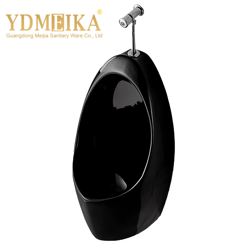 Black Color Ceramic Auto Flush Wall Mount Urinal Bathroom Urinals Ceramics Urinals