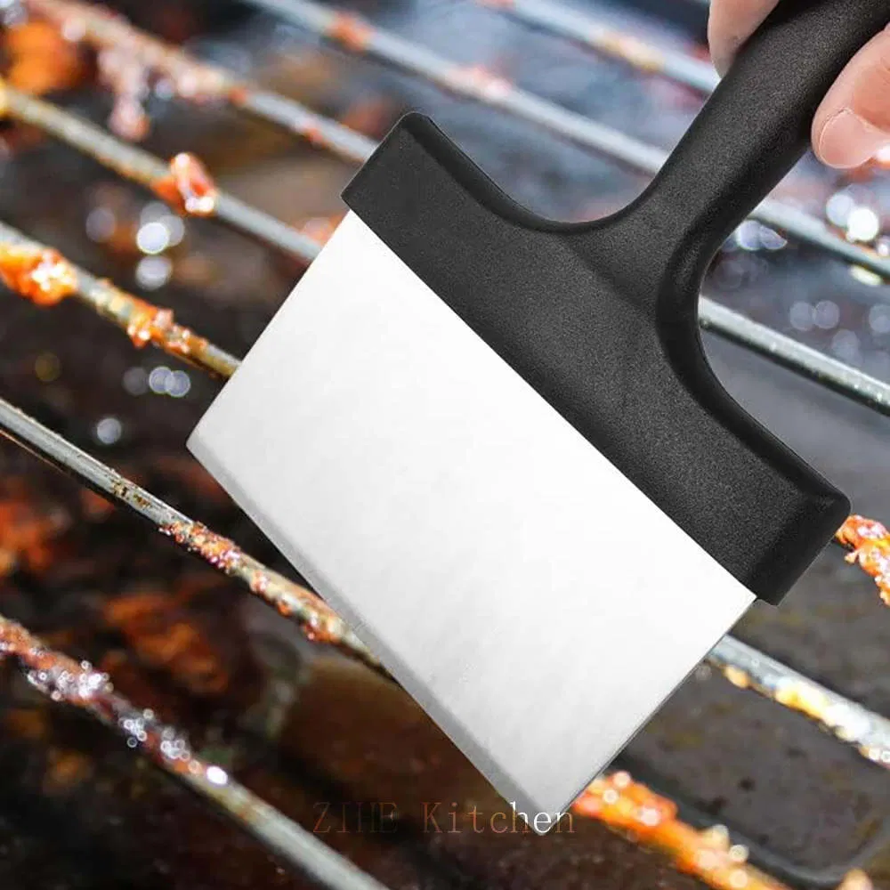 Stainless Steel BBQ Cleaning Spatula Cleaning Tools Cloth Scrap Zihe Kitchen