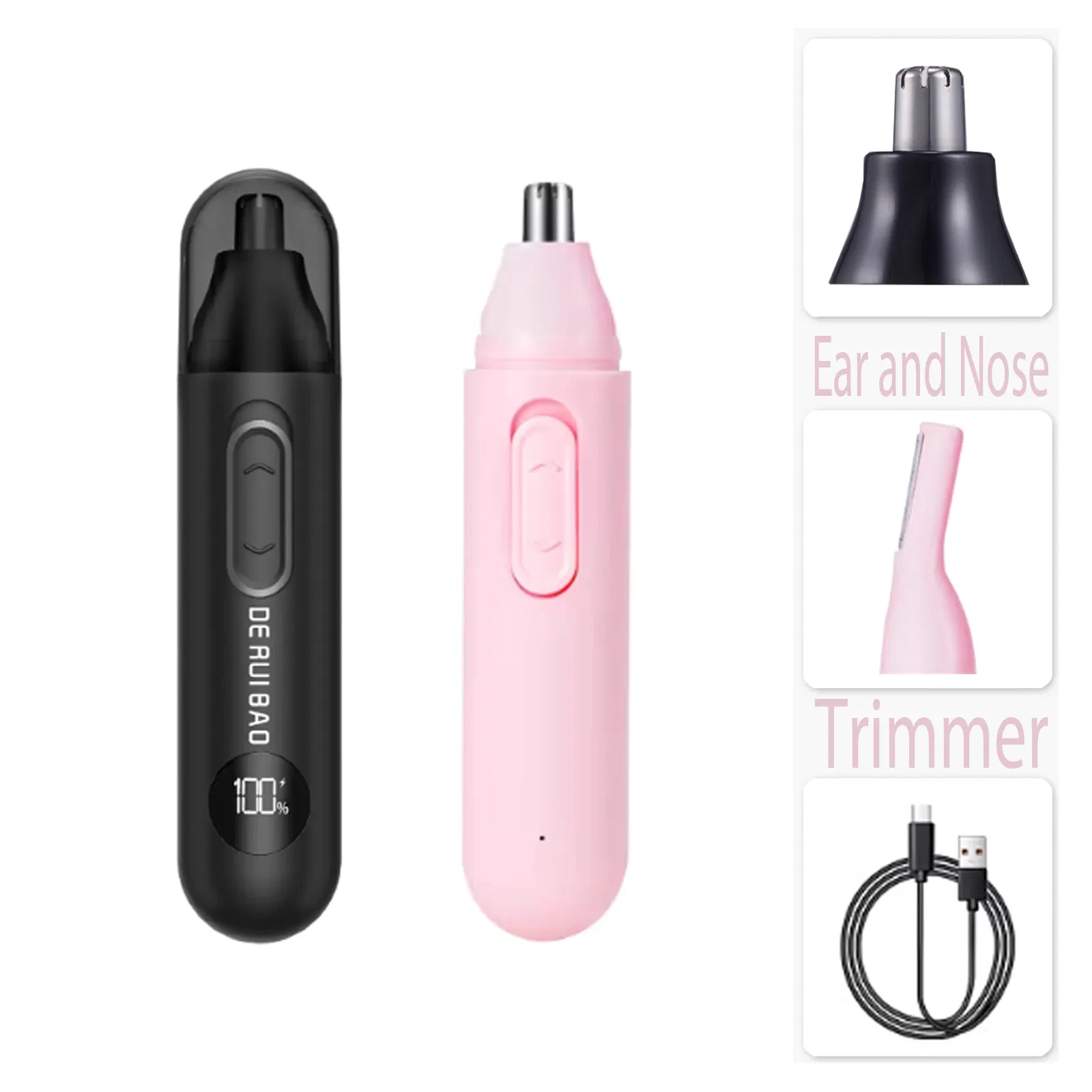 Low Vibration Gentle Trimming Tool Ear and Nose Trimmer