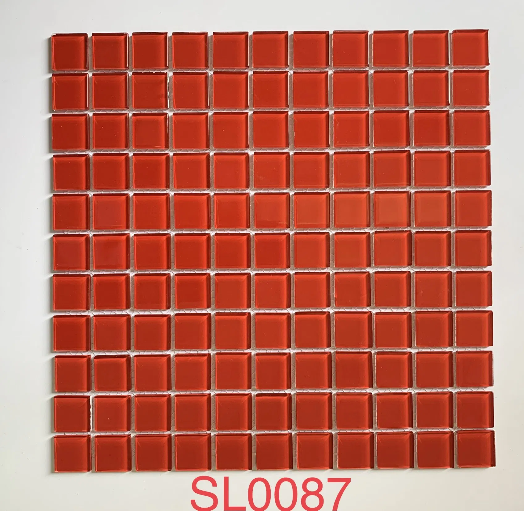 Мозаика для бассейна сине-белая, стеклянная, 30x30 мм