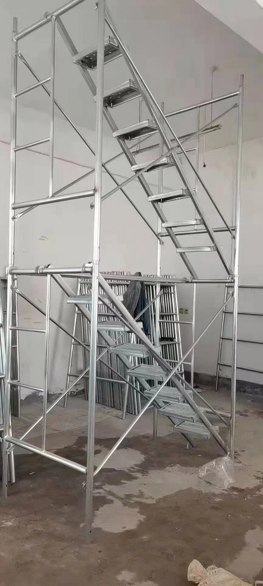 Construction Scaffolding/Trapezoidal Frame Ladder Scaffolding/Galvanize Ladder Jack Scaffold/Galvanized Movable Scaffold/Scaffold Link