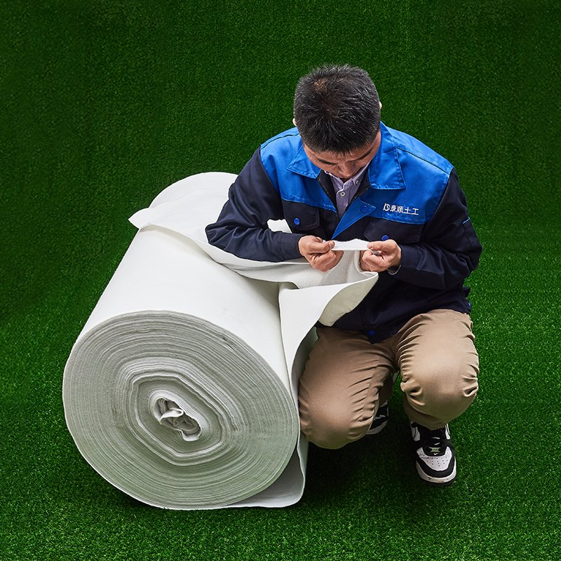 High Water Permeability Continuous Filament Needle Punched Oil Resistance Polyester Reinforced Construction Nonwoven Geotextile Fabric