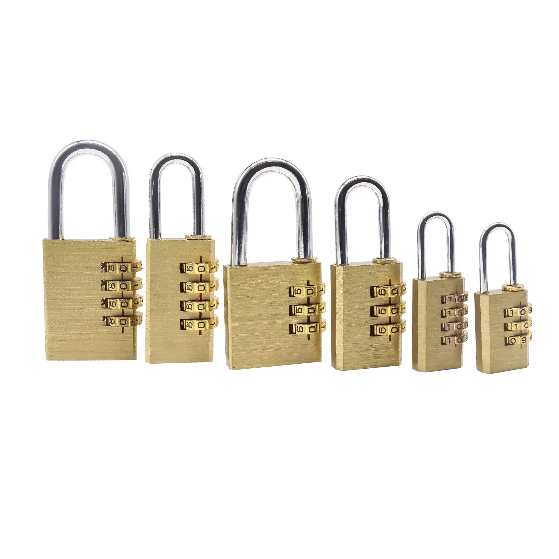 Brass Hard Door Locker Luggage Safe Storage Lock Colorful Combination Padlock with 4 Digit