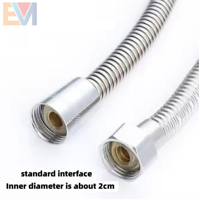 Bathroom Accessories 1.5 M Extensible EPDM Inner Tube Flexible Stainless Steel Shower Hose