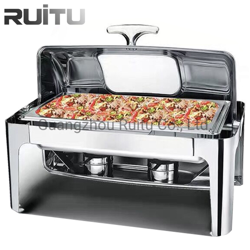 Buffet Utensils Chafer Dish PAS Cher Buffet Ethanol Gel Fuel Heat Electric Food Warmer Set Luxury Chaffing Dish Golden Plated Stainless Steel Gold Chafing Dish