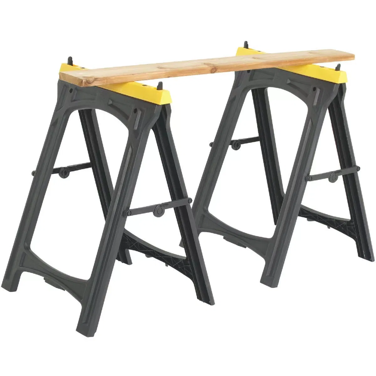 Customized Heavy Duty Sawbuck Plastic Easy Folding Sawhorse for Wood Wroking